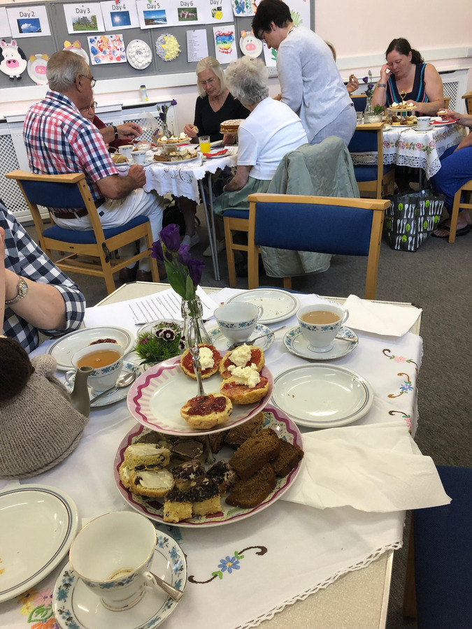 Impressive selection of cakes at our Afternoon Tea in aid of hops